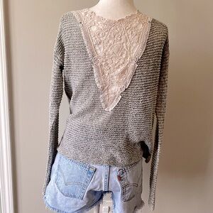 Hollister Sweater w/ Detailed Back